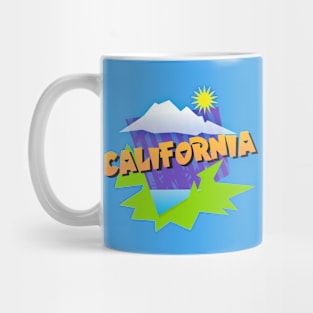 California Graphic T Shirt Mug